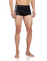 Speedo Men's Nylon Stripe Square Leg Bathing Suit Speedo Men's Nylon Stripe Square Leg Bathing Suit