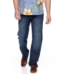 These Tommy Bahama big and tall jeans are the key ingredient to your casual weekend wardrobe. These Tommy Bahama big and tall jeans are the key ingredient to your casual weekend wardrobe.