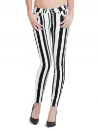 GUESS Brittney Striped Denim Leggings GUESS Brittney Striped Denim Leggings