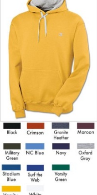 Champion Men's Champion Eco Fleece Pullover Hoodie, Granite Heather, XX-Large Champion Men's Champion Eco Fleece Pullover Hoodie, Granite Heather, XX-Large