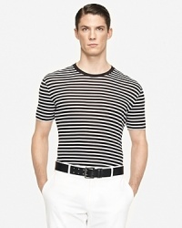 Ralph Lauren Black Label Short-Sleeved Mercerized Cotton Crewneck Ralph Lauren Black Label Short-Sleeved Mercerized Cotton Crewneck