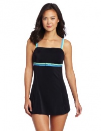 Fit 4 U Women's Colorblock Double Strap Bandeau Dress Fit 4 U Women's Colorblock Double Strap Bandeau Dress