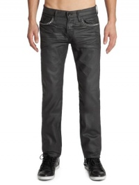 GUESS Lincoln Jeans in Gunmetal Grey Solar Was