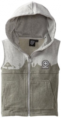 LRG - Kids Boys 2-7 Toddler Artist Driven Hooded Vest, Ash Heather, 4T LRG - Kids Boys 2-7 Toddler Artist Driven Hooded Vest, Ash Heather, 4T