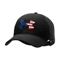 Men's Big Flag Logo Adjustable Cap Headwear by Under Armour Men's Big Flag Logo Adjustable Cap Headwear by Under Armour