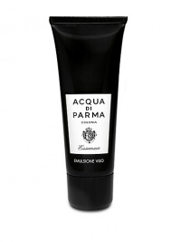 Refreshing formula leaves skin smooth and serves to restore the skin after shaving. This lightweight gel contains no waxes and absorbs quickly, for more radiant and relaxed skin. Made in Italy. 2.6 oz. Refreshing formula leaves skin smooth and serves to restore the skin after shaving. This lightweight gel contains no waxes and absorbs quickly, for more radiant and relaxed skin. Made in Italy. 2.6 oz.