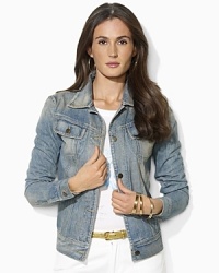 Constructed in faded, washed denim with a hint of stretch, the Susan is a flattering, modern take on a classic jean jacket. Constructed in faded, washed denim with a hint of stretch, the Susan is a flattering, modern take on a classic jean jacket.