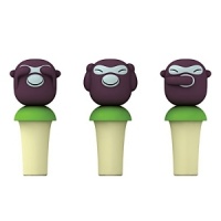 These hand-decorated bottle stoppers stylishly cap off any unused beverages. These hand-decorated bottle stoppers stylishly cap off any unused beverages.