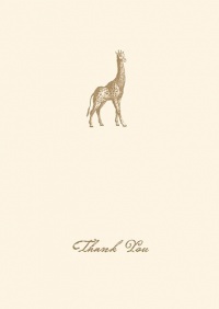 Graphique de France Giraffe Boxed Thank You Notes, 4.25 x 5.5 Inches, Cream (L813CB) Graphique de France Giraffe Boxed Thank You Notes, 4.25 x 5.5 Inches, Cream (L813CB)