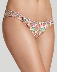 Make a retro statement with Shoshanna's floral print bikini. It's classically cut to flatter, so wear it with oversized frames to channel your inner '60's siren. Make a retro statement with Shoshanna's floral print bikini. It's classically cut to flatter, so wear it with oversized frames to channel your inner '60's siren.