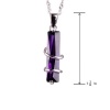 Sterling Sliver Wrapped Amethyst Pendant by Daily Charms