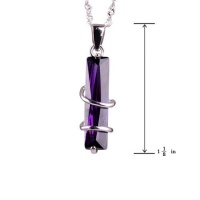 Sterling Sliver Wrapped Amethyst Pendant by Daily Charms Sterling Sliver Wrapped Amethyst Pendant by Daily Charms