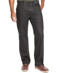 Raise your denim game with these dark wash jeans from Sean John. Raise your denim game with these dark wash jeans from Sean John.