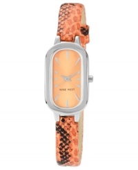 A petite watch design with added bite, by Nine West. A petite watch design with added bite, by Nine West.