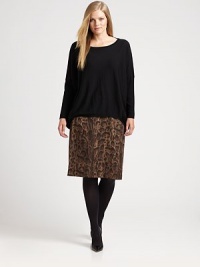 Craving wild style? Turn to this sleek animal-print skirt with classic waist darts for an exquisite fit. Waist dartsAllover printConcealed back zipperFully linedAbout 25 longWoolDry cleanImported of Italian fabric Craving wild style? Turn to this sleek animal-print skirt with classic waist darts for an exquisite fit. Waist dartsAllover printConcealed back zipperFully linedAbout 25 longWoolDry cleanImported of Italian fabric