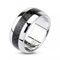316L Stainless Steel Carbon Fiber Inlay Center Dome Band Ring 7mm Sz 5-8, 9mm Sz 9-13; Comes with Free Gift Box 316L Stainless Steel Carbon Fiber Inlay Center Dome Band Ring 7mm Sz 5-8, 9mm Sz 9-13; Comes with Free Gift Box