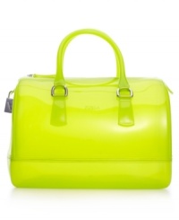 With a sophisticated style as sweet as spun sugar, the Candy satchel from Furla features a super-glossy look that will shine in sunlight. With a sophisticated style as sweet as spun sugar, the Candy satchel from Furla features a super-glossy look that will shine in sunlight.