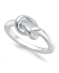 Tie something new. Giani Bernini's pretzel-styled ring is set in sterling silver for a glamorous touch. Size 7 and 8. Tie something new. Giani Bernini's pretzel-styled ring is set in sterling silver for a glamorous touch. Size 7 and 8.