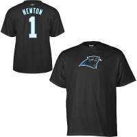 Reebok Carolina Panthers Cam Newton Name & Number T-Shirt Reebok Carolina Panthers Cam Newton Name & Number T-Shirt