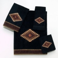 Avanti Mojave Black Fingertip Towel Avanti Mojave Black Fingertip Towel