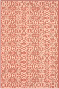 Area Rug 4x4 Round Transitional Tearose Color - Safavieh Martha Stewart Rug from RugPal