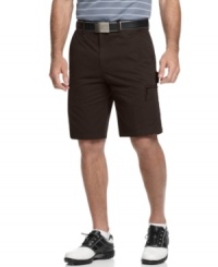 Keep your cool cruising the green in these comfortable twill shorts from Greg Norman for Tasso Elba. Keep your cool cruising the green in these comfortable twill shorts from Greg Norman for Tasso Elba.
