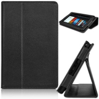 CaseCrown Bold Standby Genuine Leather Case (Black) for Amazon Kindle Fire Tablet CaseCrown Bold Standby Genuine Leather Case (Black) for Amazon Kindle Fire Tablet
