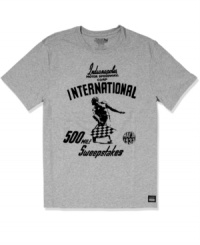 Start your engines! Speed up your race-day style with this graphic t-shirt from Izod for Indy 500. Start your engines! Speed up your race-day style with this graphic t-shirt from Izod for Indy 500.