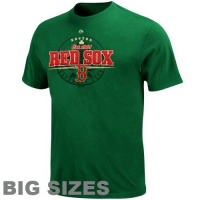 MLB Majestic Boston Red Sox Lucky Celtic Big Sizes T-Shirt - Green MLB Majestic Boston Red Sox Lucky Celtic Big Sizes T-Shirt - Green