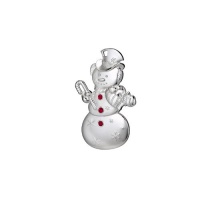 Waterford Silver Snowman Ornament