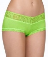 Hanky Panky Logo To Go Boyshorts, S, Lime