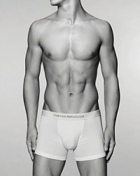 Classic fit boxer brief in a soft, combed cotton. Signature logo with embossed eagle on waistband. Two-ply, closed contour pouch with shape-enhancing fit and support. Classic fit boxer brief in a soft, combed cotton. Signature logo with embossed eagle on waistband. Two-ply, closed contour pouch with shape-enhancing fit and support.