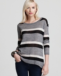 Embolden your fall collection with this Joie striped sweater, articulated in ultra-comfy, lightweight alpaca. Embolden your fall collection with this Joie striped sweater, articulated in ultra-comfy, lightweight alpaca.