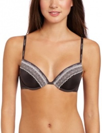 Calvin Klein Women's Sexy Signature Push Up Bra, Black Coffee, 32C Calvin Klein Women's Sexy Signature Push Up Bra, Black Coffee, 32C