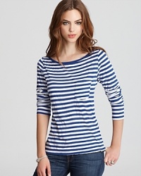 Channel sailor-girl chic in this classically-nautical Michael Stars tee. Channel sailor-girl chic in this classically-nautical Michael Stars tee.