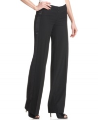 A tonal tuxedo stripe at the side of each leg makes these MICHAEL Michael Kors pants totally on-trend. A tonal tuxedo stripe at the side of each leg makes these MICHAEL Michael Kors pants totally on-trend.