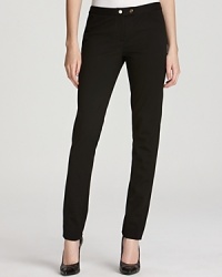 Flaunting a black finish and modern tailoring, these Tory Burch pants make for a clean, chic, fuss-free look. Add pointy-toe pumps for a style that works from morning to midnight. Flaunting a black finish and modern tailoring, these Tory Burch pants make for a clean, chic, fuss-free look. Add pointy-toe pumps for a style that works from morning to midnight.