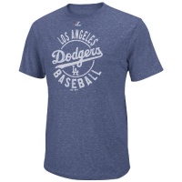 MLB Los Angeles Dodgers The Big Time T-Shirt, Blue Heather MLB Los Angeles Dodgers The Big Time T-Shirt, Blue Heather