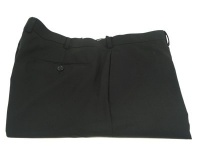 Calvin Klein Mens Flat Front Slim Fit Black Wool Dress Pants Calvin Klein Mens Flat Front Slim Fit Black Wool Dress Pants