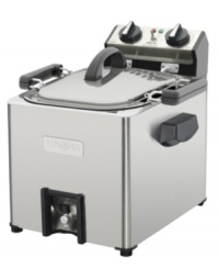 Deep flavor, deep fried. Transform Thanksgiving dinner with this new twist on an old favorite. Simply throw your bird in the enamel-coated oil reserve, set the 120-minute timer and let the rotisserie design go to work. Using 1/3 less oil than other models, this deep fryer packs all the great taste you love into a tender, succulent bird. 1-year warranty. Model TF200. Deep flavor, deep fried. Transform Thanksgiving dinner with this new twist on an old favorite. Simply throw your bird in the enamel-coated oil reserve, set the 120-minute timer and let the rotisserie design go to work. Using 1/3 less oil than other models, this deep fryer packs all the great taste you love into a tender, succulent bird. 1-year warranty. Model TF200.