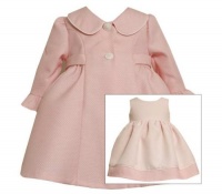 Bonnie Baby Girls Infant Pink Coat Set