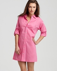Comfortable enough to sleep in, but looks so sharp you'll be tempted to wear it outside of the bedroom. Comfortable enough to sleep in, but looks so sharp you'll be tempted to wear it outside of the bedroom.