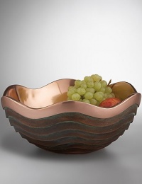 Nambe Copper Canyon 2-1/2-Quart Bowl ,10-Inch by 4-1/4-Inch Nambe Copper Canyon 2-1/2-Quart Bowl ,10-Inch by 4-1/4-Inch