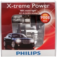 Philips H13 9008 X-treme Power Headlight Bulb, Pack of 2 Philips H13 9008 X-treme Power Headlight Bulb, Pack of 2