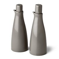 Borrowing from nature, this oil & vinegar cruet set has a highly glossed surface and unusual contours, creating an interesting silhouette - a DVF signature - on the table. Borrowing from nature, this oil & vinegar cruet set has a highly glossed surface and unusual contours, creating an interesting silhouette - a DVF signature - on the table.