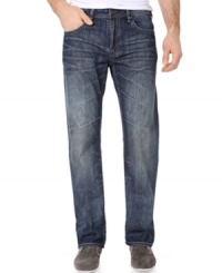 Gain some interest. Whisker detailing on these Buffalo David Bitton jeans add appeal to any casual outfit you create. Gain some interest. Whisker detailing on these Buffalo David Bitton jeans add appeal to any casual outfit you create.