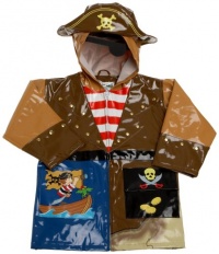 Kidorable Pirate Raincoat, Brown, 4T Kidorable Pirate Raincoat, Brown, 4T