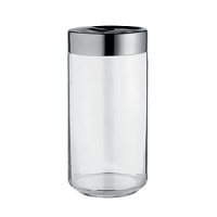 Kitchen box in glass with hermetic lid. Lid in beautiful stainless steel. Kitchen box in glass with hermetic lid. Lid in beautiful stainless steel.