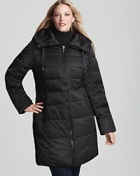 Weather winter in cozy style with this quilted puffer coat from Portrait. An oversized pillow collar adds a plush finish. Weather winter in cozy style with this quilted puffer coat from Portrait. An oversized pillow collar adds a plush finish.
