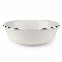 Double bands of platinum set in a distinctive Lenox pattern are an elegant accompaniment to your favorite recipes. Double bands of platinum set in a distinctive Lenox pattern are an elegant accompaniment to your favorite recipes.
